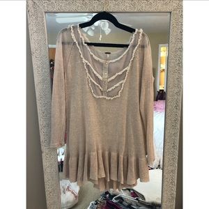 MOVING SALE Free people cream blouse